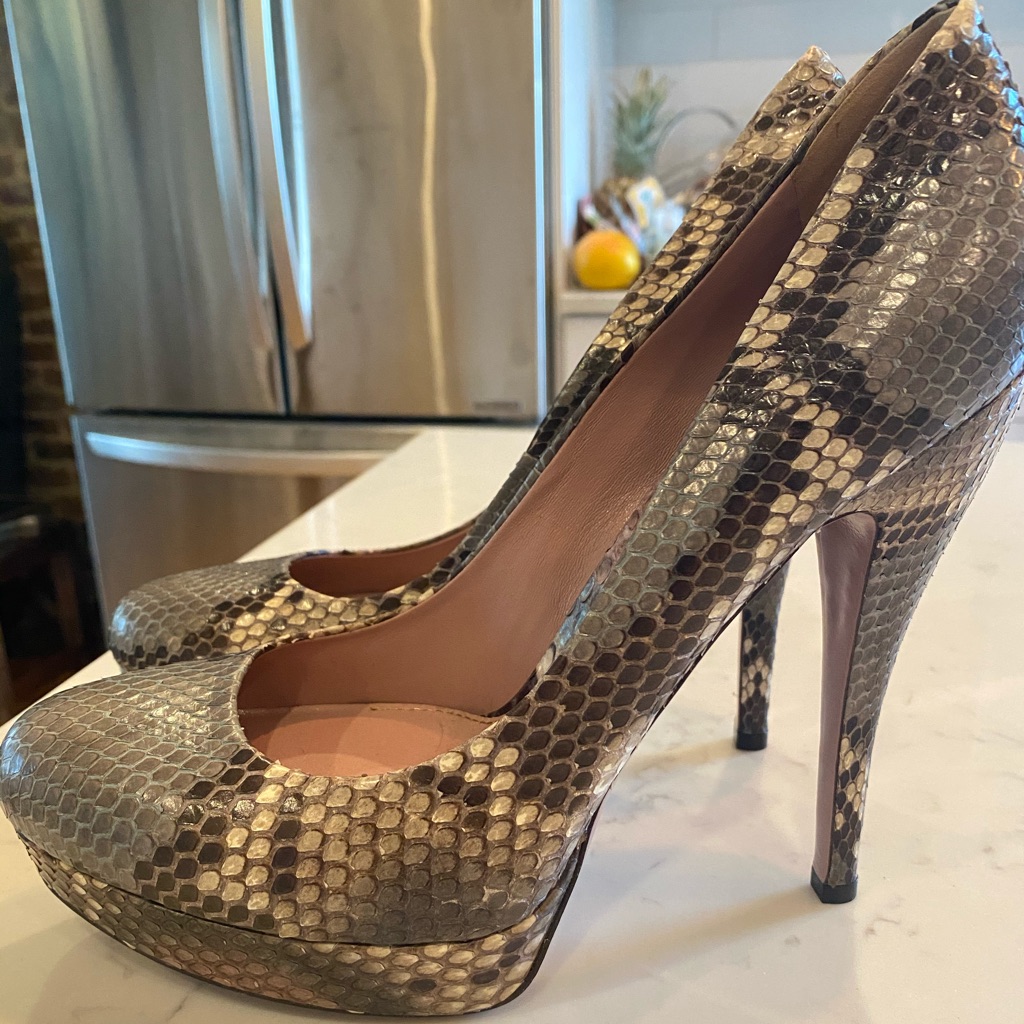 Gucci Python Pump Heels